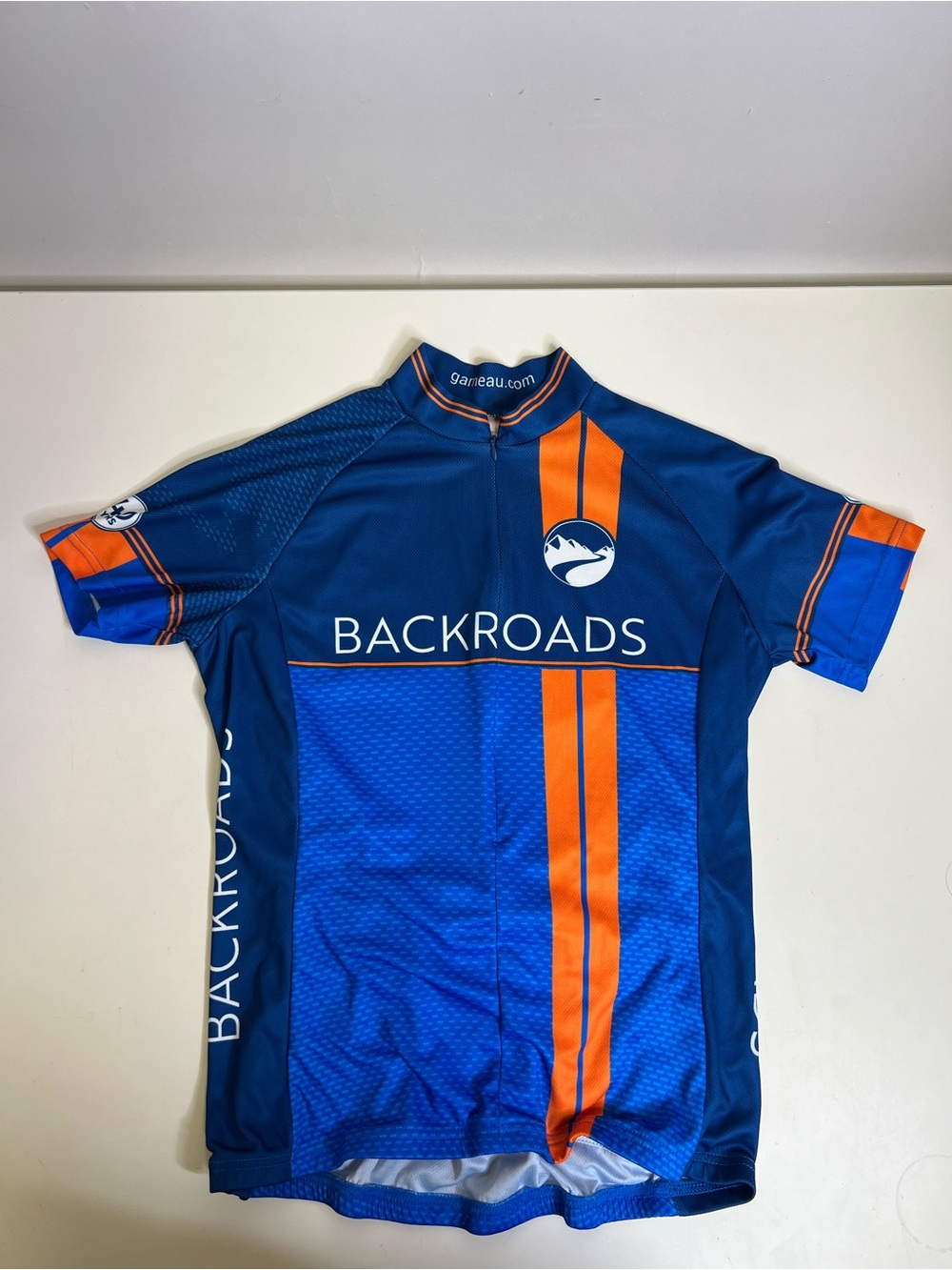 Louis Garneau Backroads 40 Years Cycling Jersey Full Zip Women Blue - Size Med